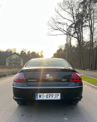 Peugeot 407 cena 8900 przebieg: 235000, rok produkcji 2008 z Piaseczno małe 232